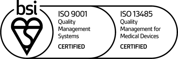 BSI ISO 9001 and ISO 13485 certified